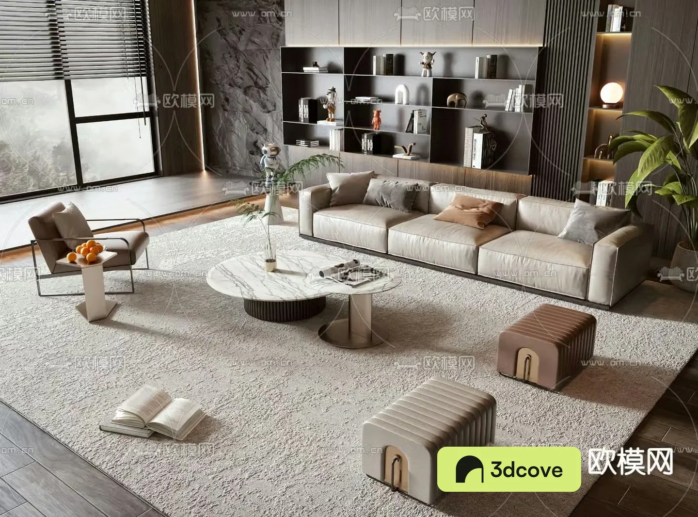 Modern modular sofa leather sofa