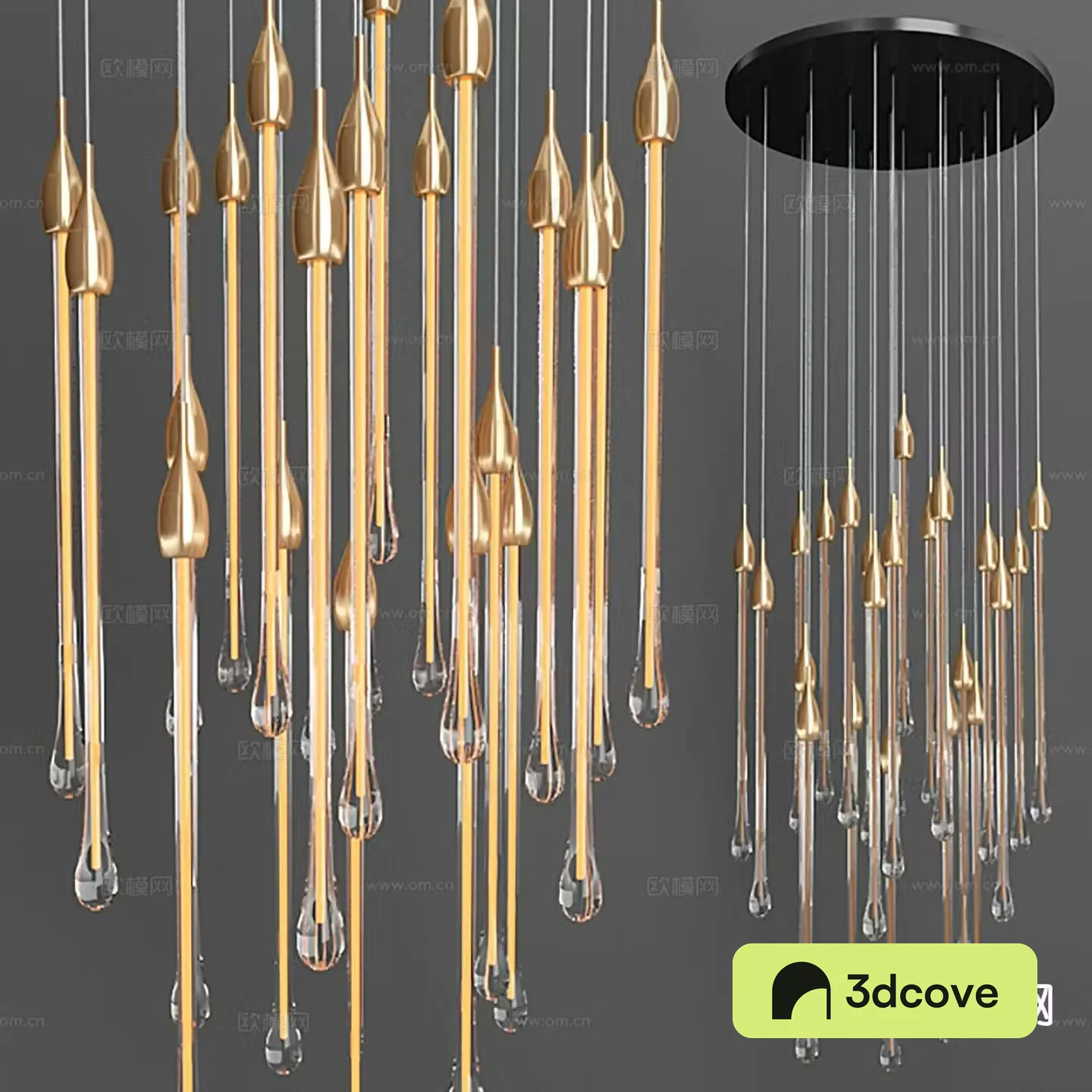 Light luxury chandelier crystal lamp