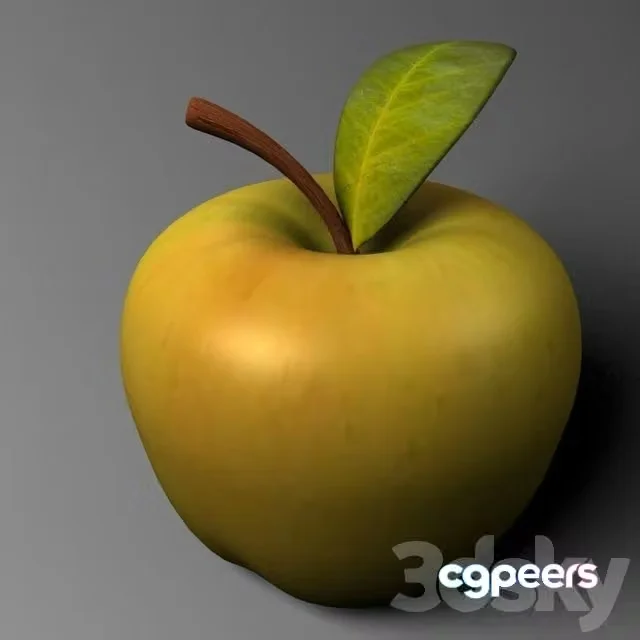 3ds Max Free – Apple (yellow)