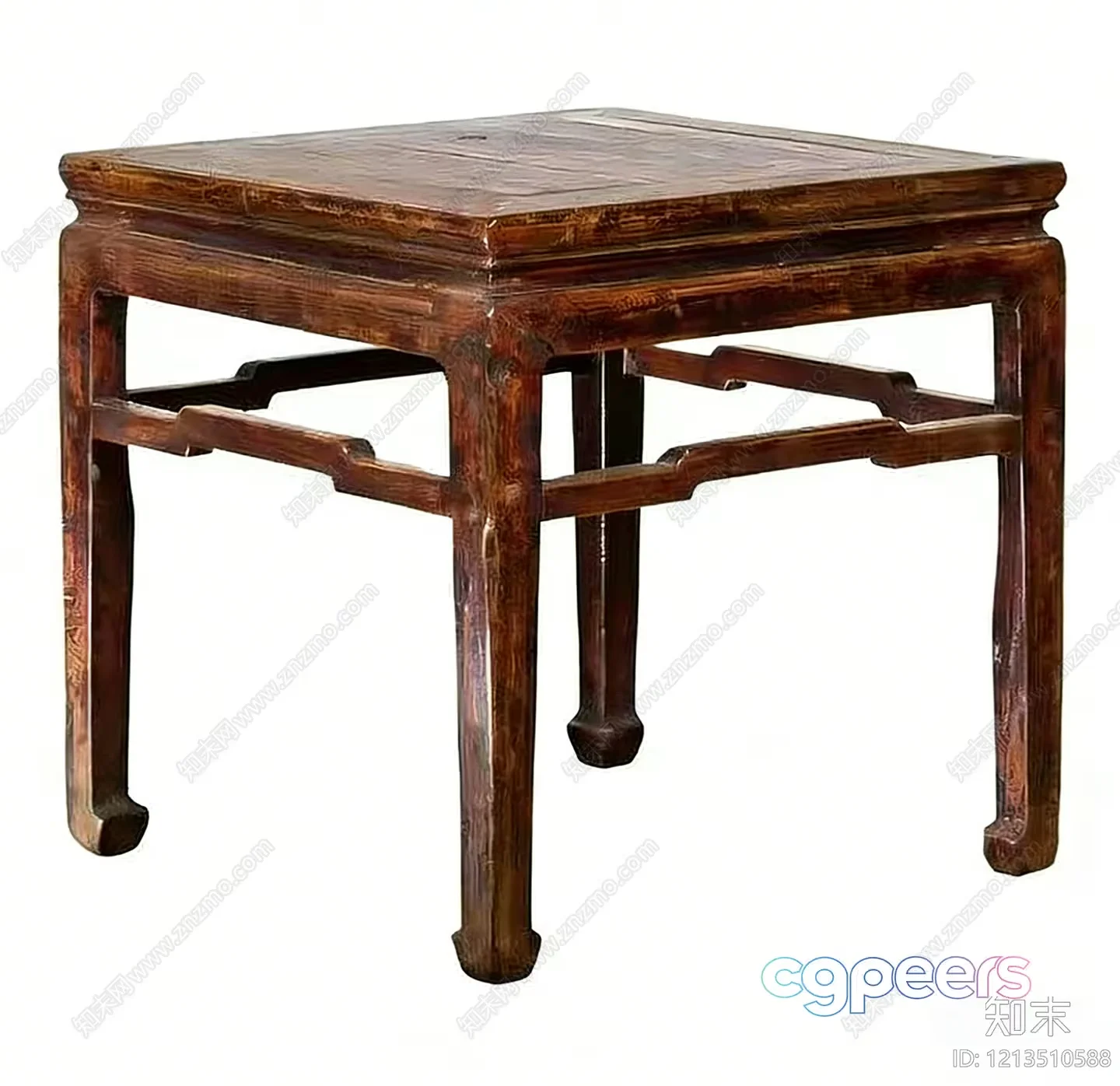 Traditional Wooden Table 3D Model – 14765 – VRAY Render