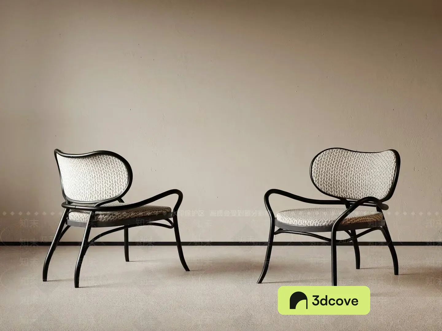 Two Chairs With A Modern Design