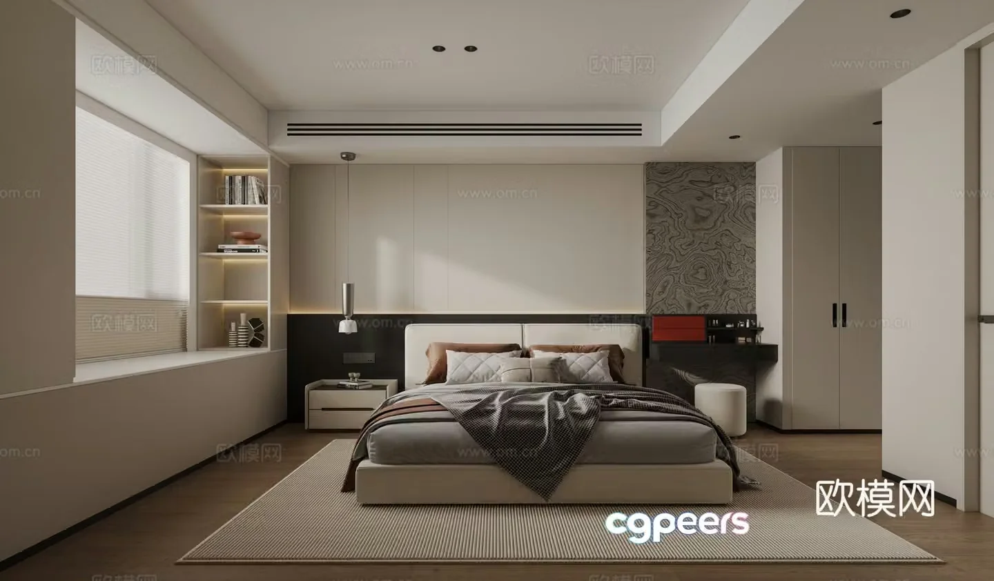 Modern bedroom 3d model