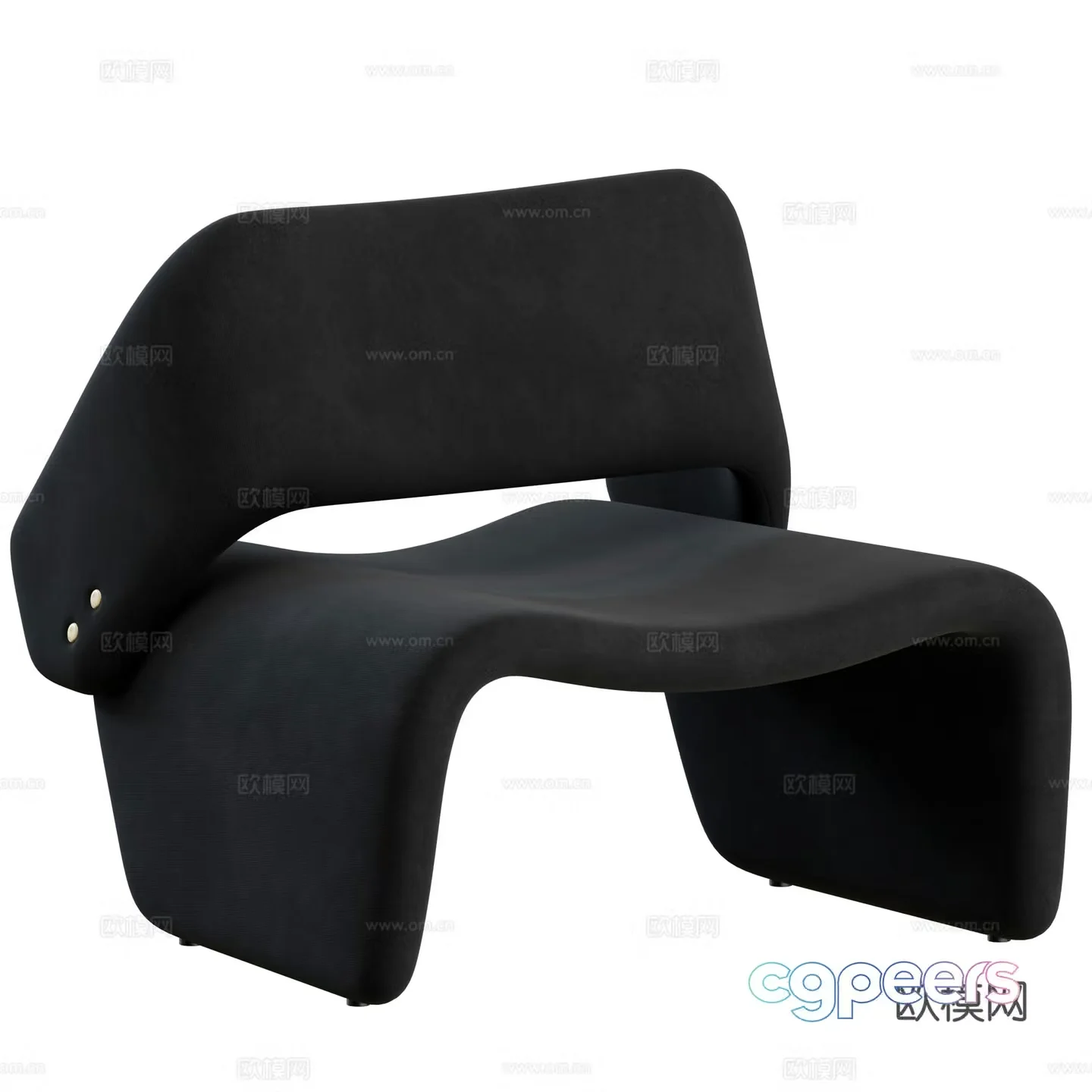 Modern Italian casual chair 3d model