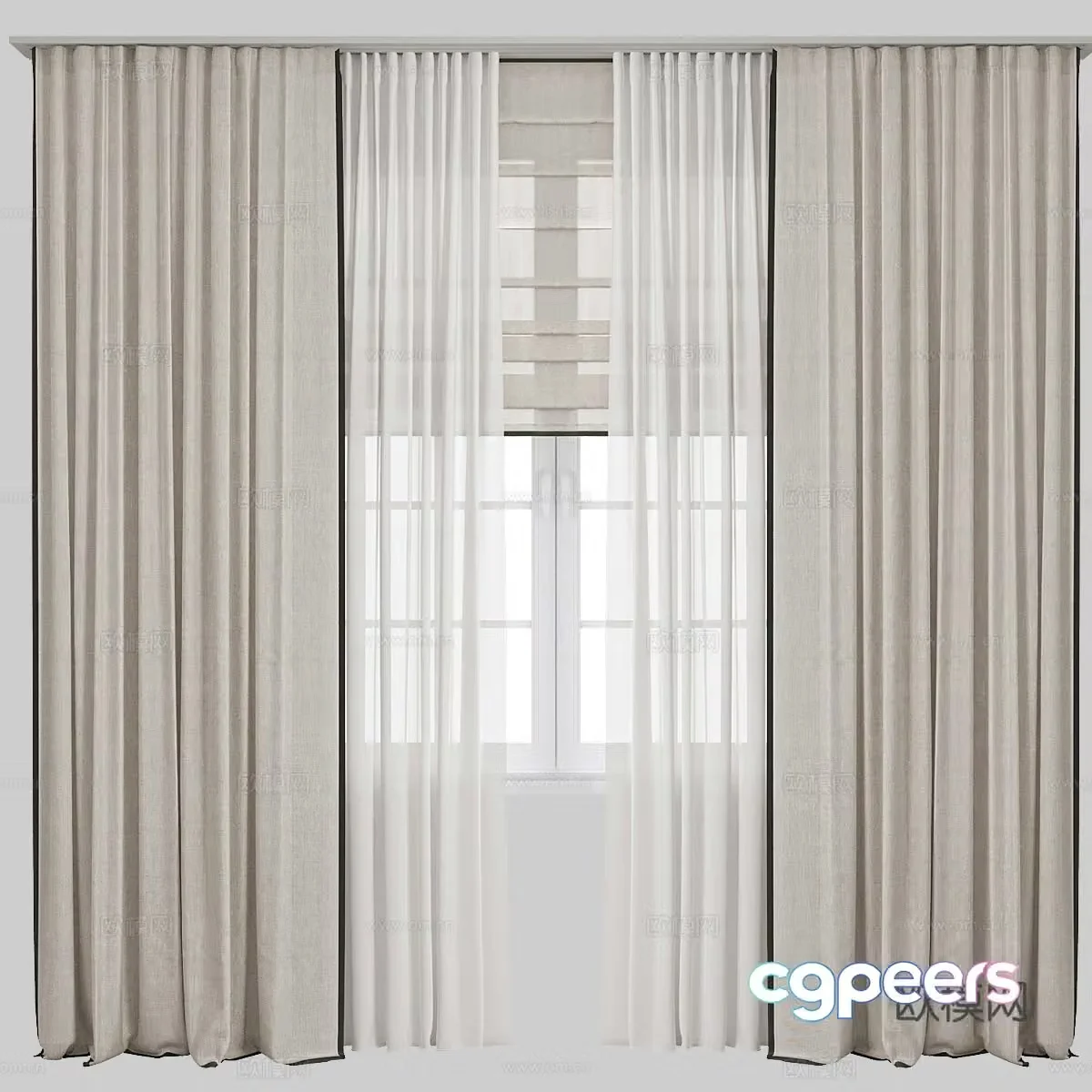 Curtain 3d model