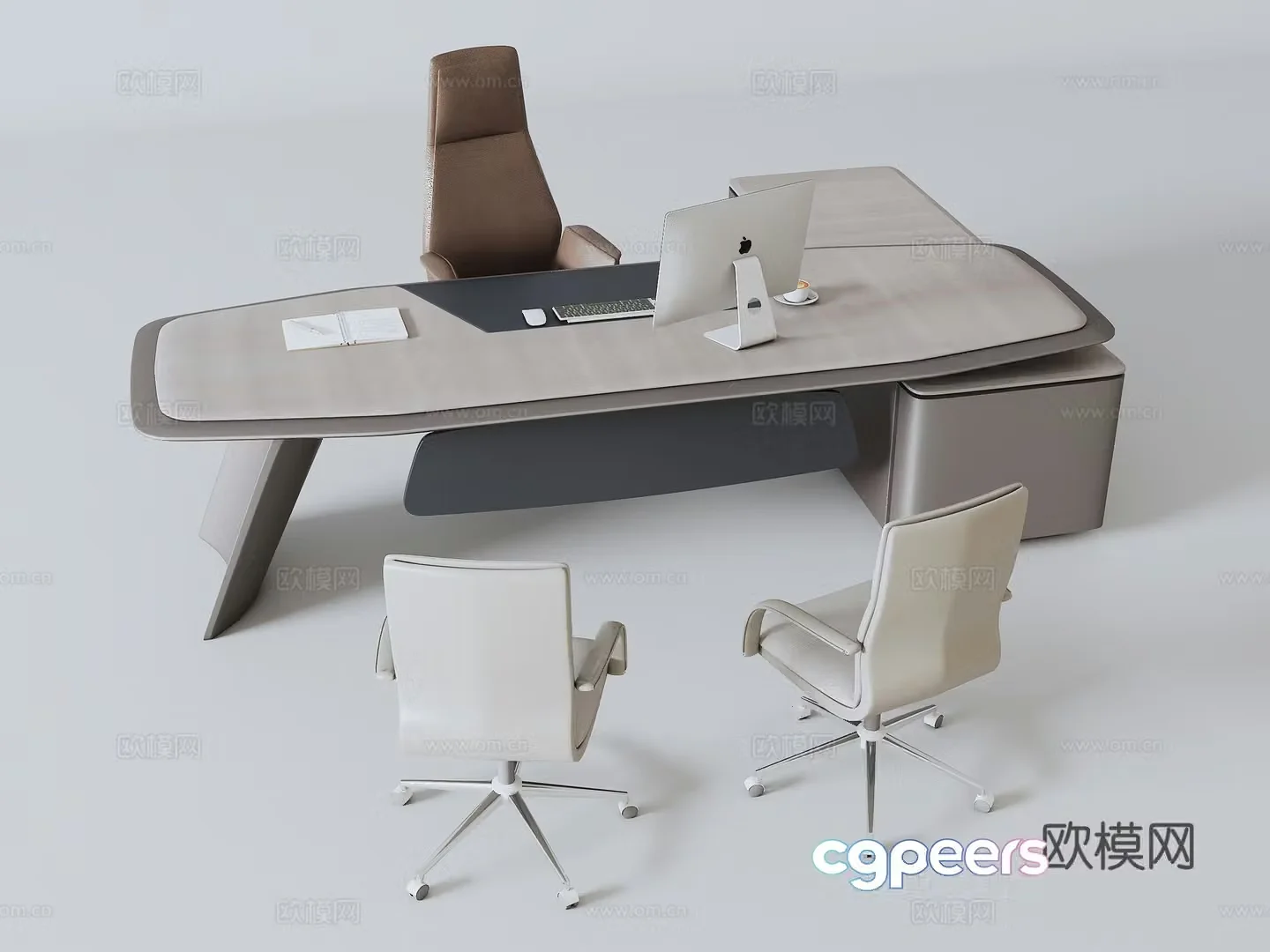 Manager desk 3d model