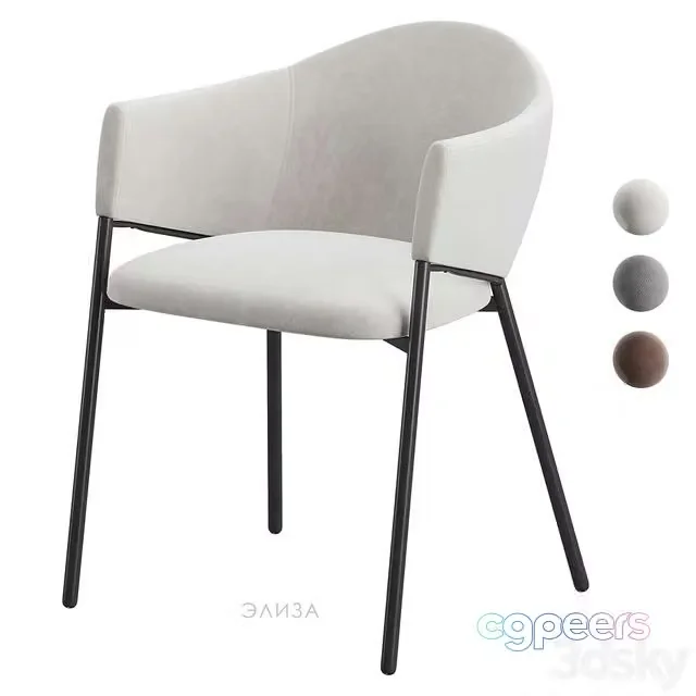 3ds Max Free – Eliza chair Divan.ru