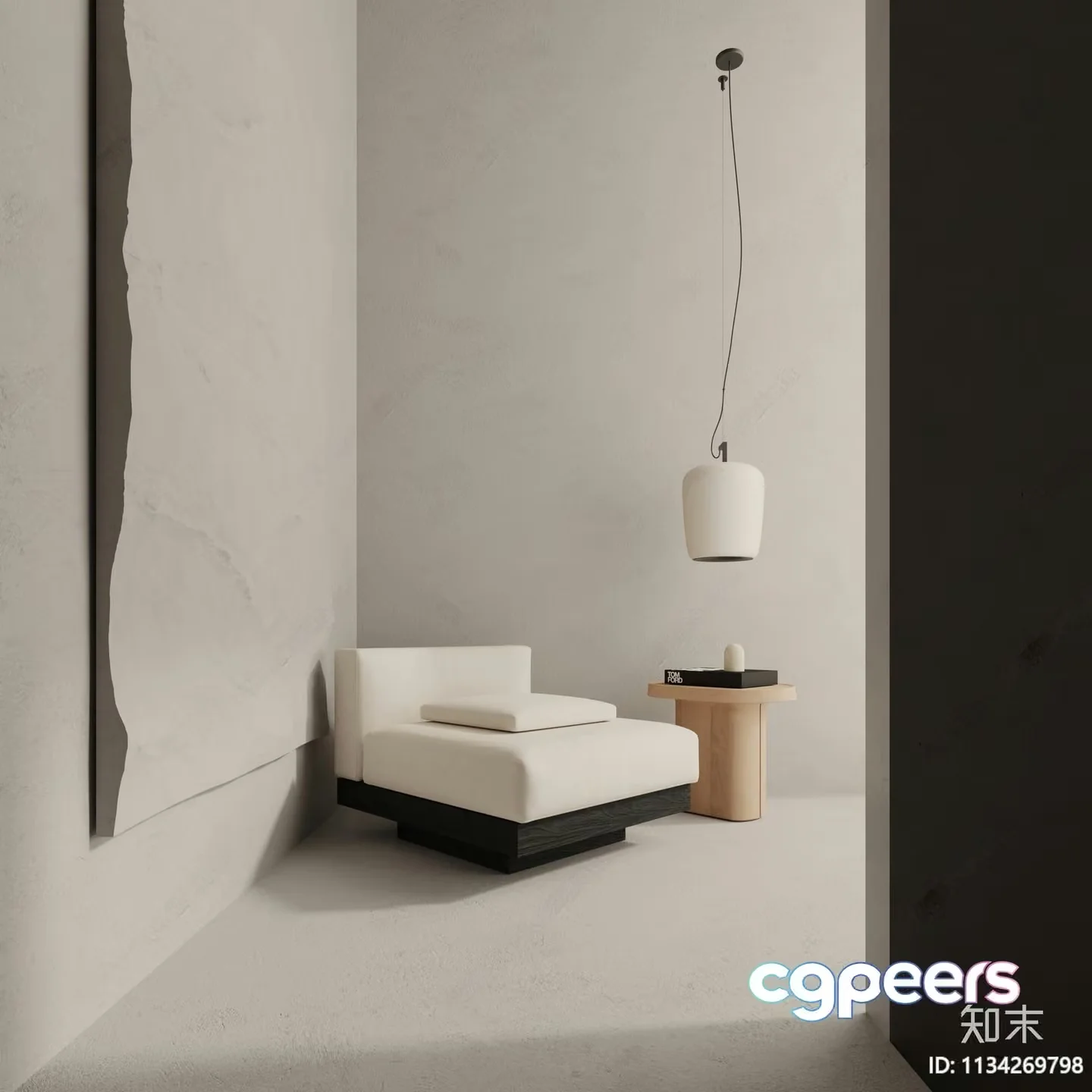 Minimalist Bedroom 3D Model – 16939 – VRAY Render