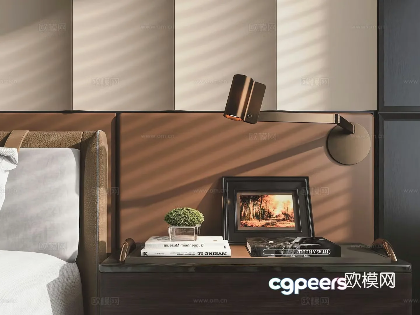 Modern wall lamp 3d model