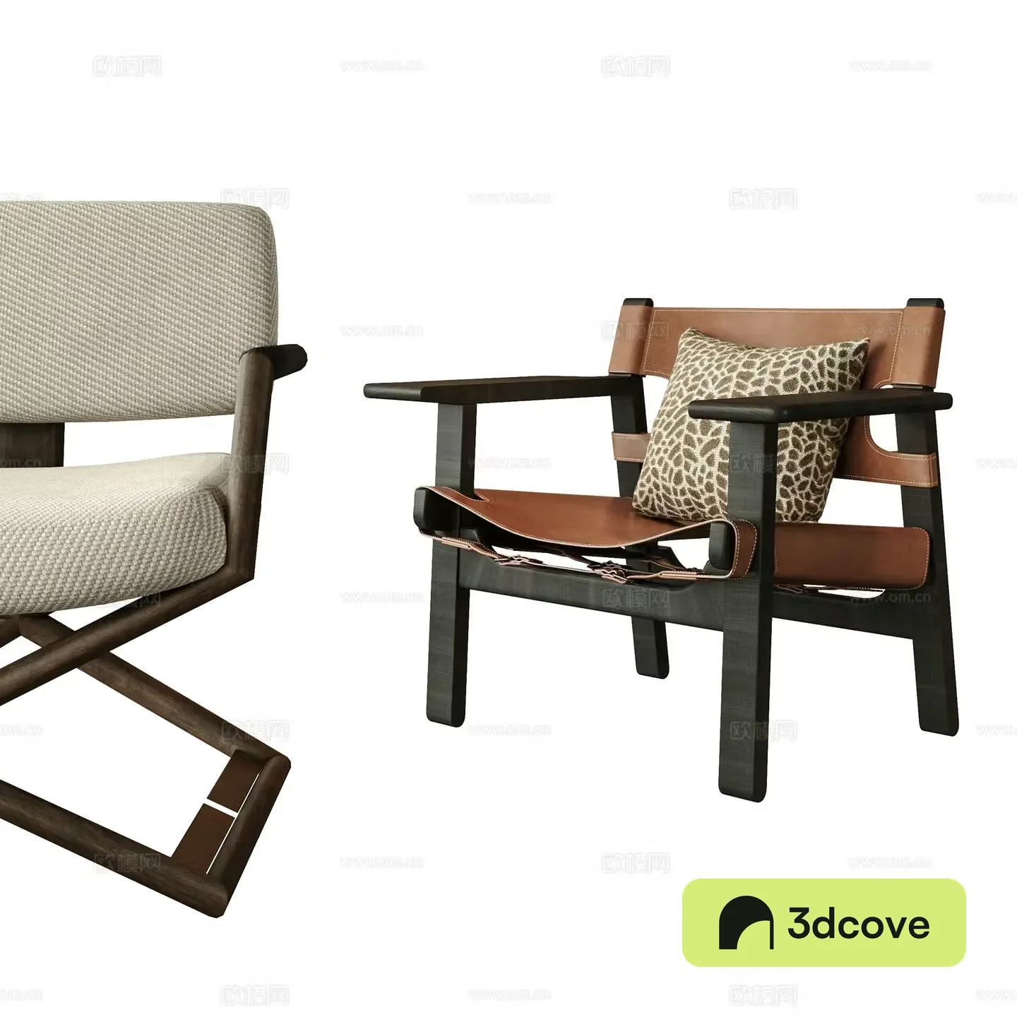Modern lounge chair Cassina Acrylic Fabric Sofa Chair