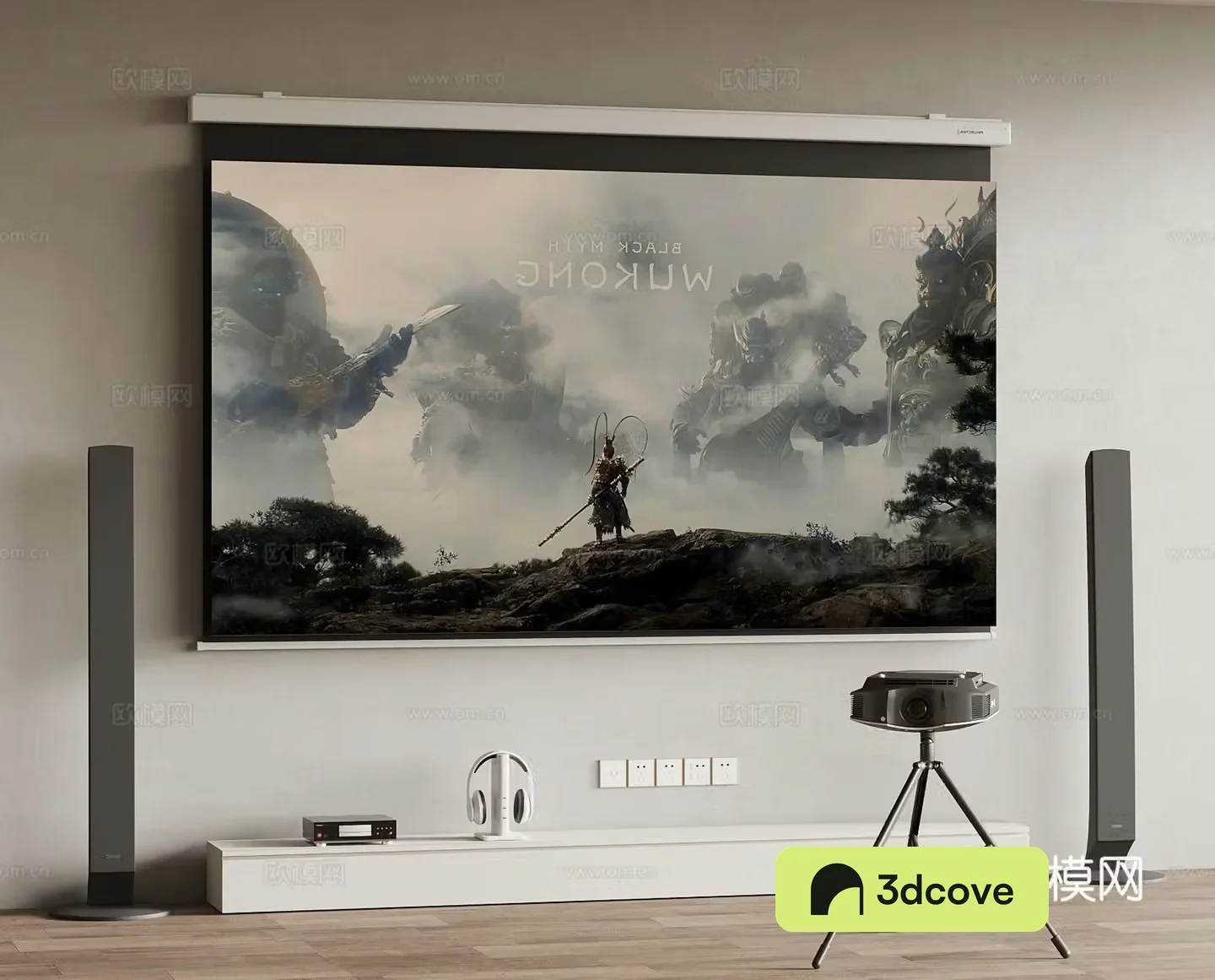 Modern audio curtain gamepad