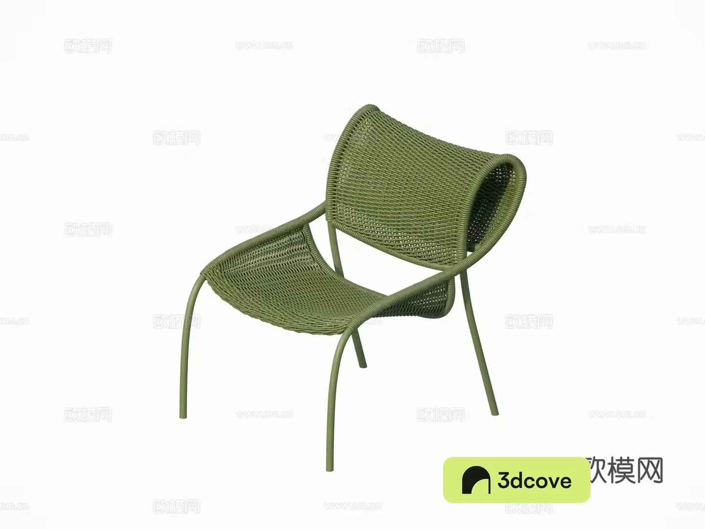 Modern outdoor courtyard garden leisure chair Single chair Rattan chair Metal chair combination