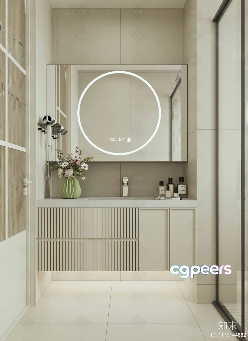 Modern Bathroom Sink 3D Model – 17808 – CORONA Render