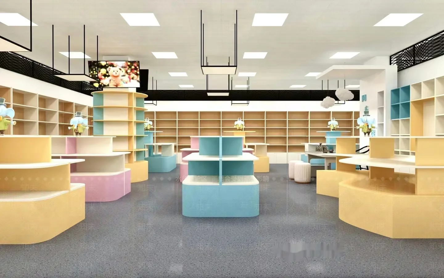 Modern Retail Space 3D Model – 7302 – VRAY Render