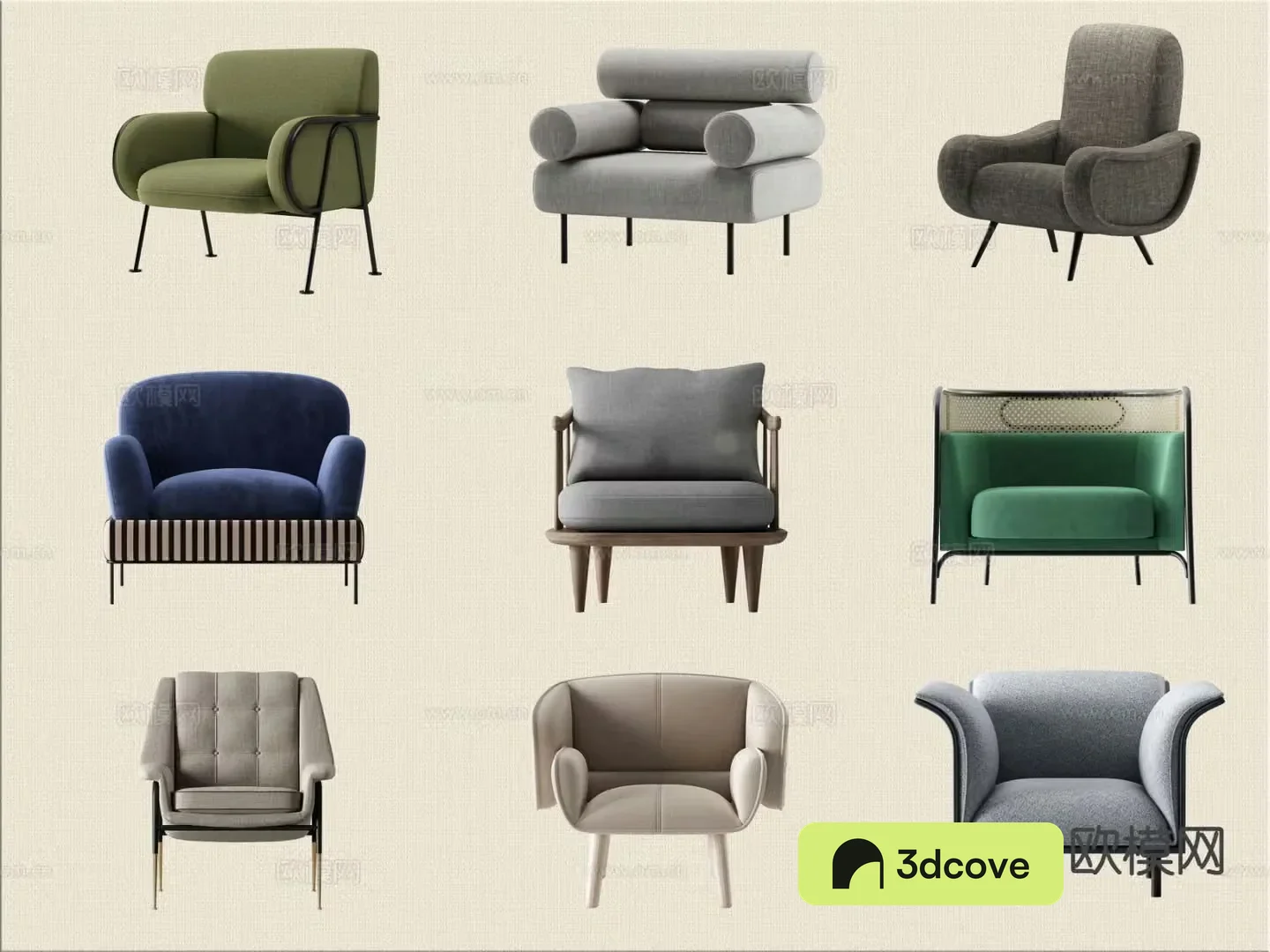 Modern single sofa