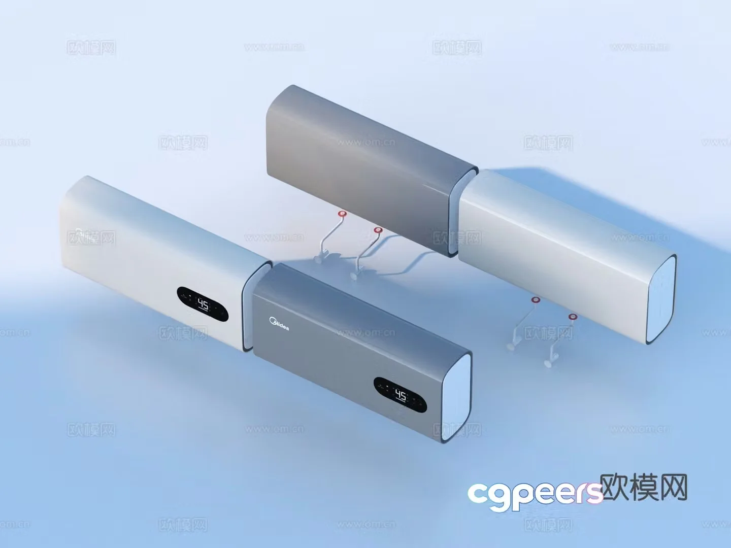 Midea Air Conditioner 3D Model