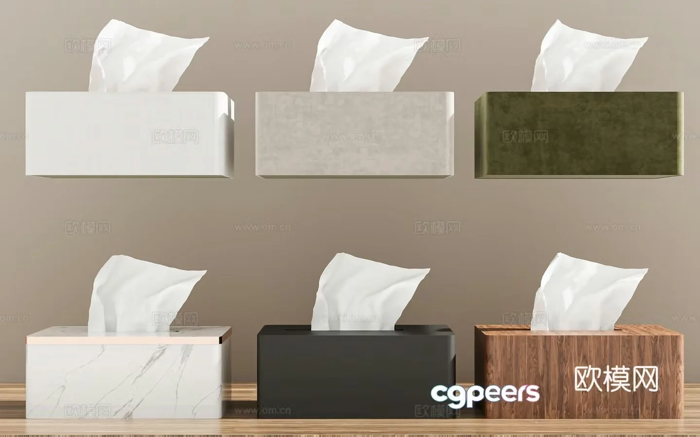 Tissue Paper Tissue Box Ornaments Tissue 3D Model
