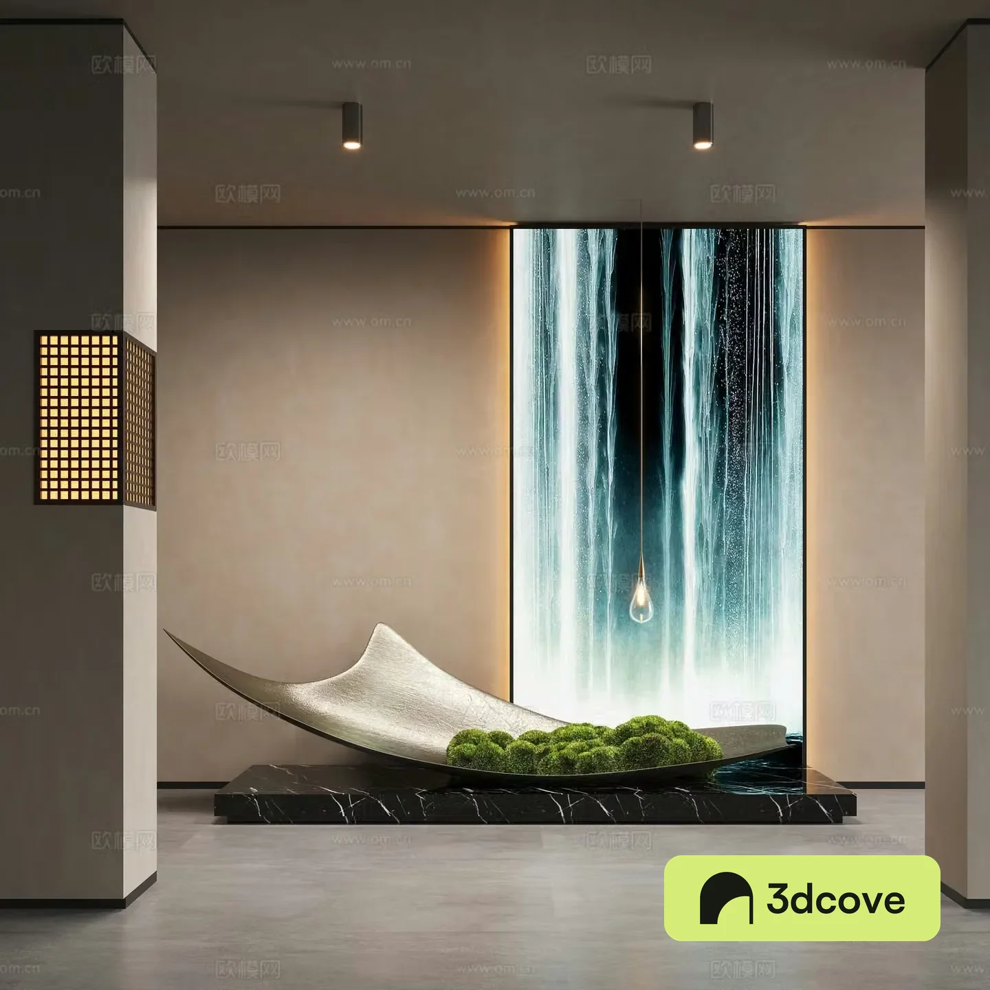 New Chinese style room landscape installation art installation