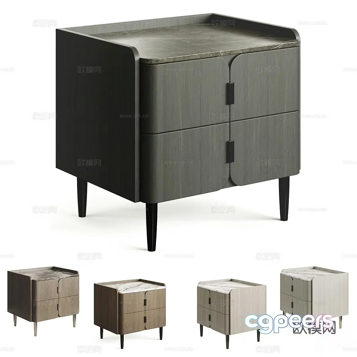 3d model of chest of drawers