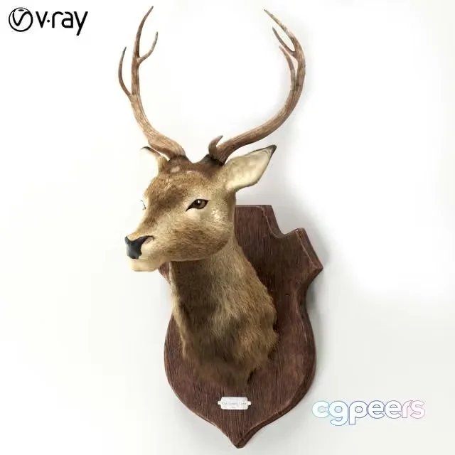 3ds Max Free – Deer head wall decor