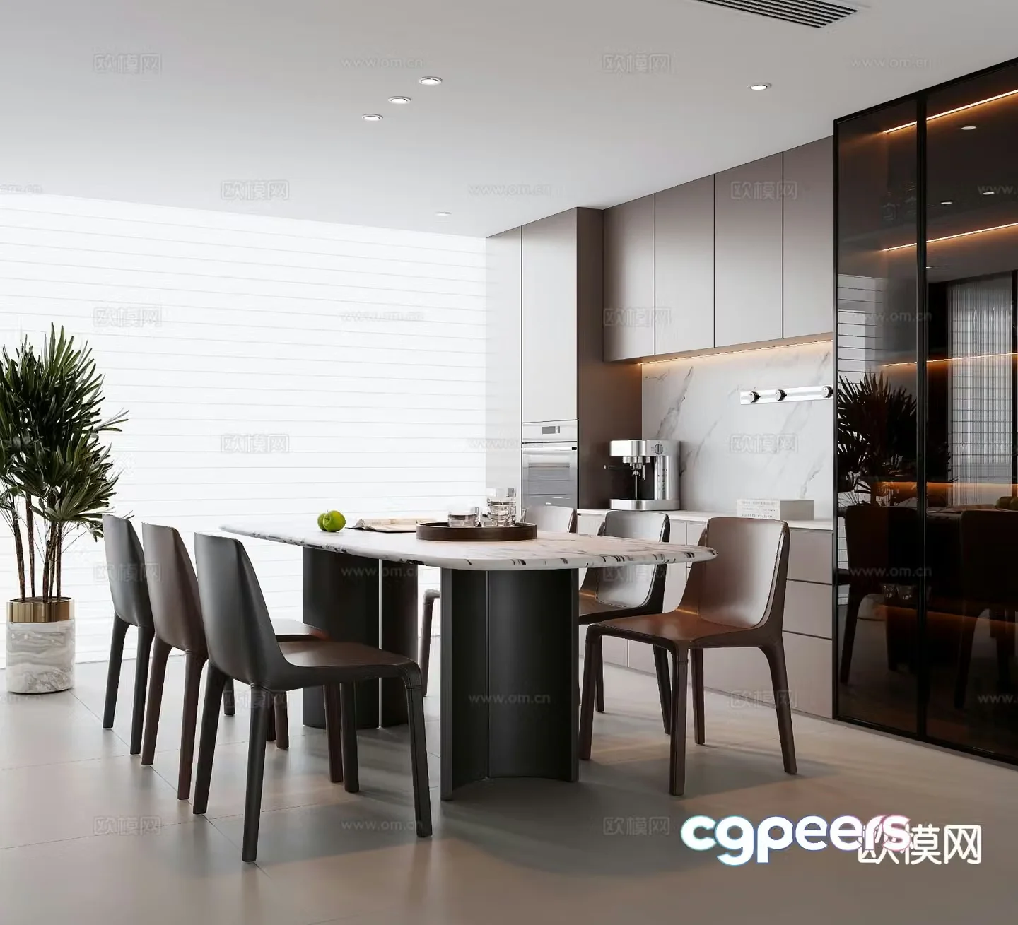 Italian restaurant 3d model