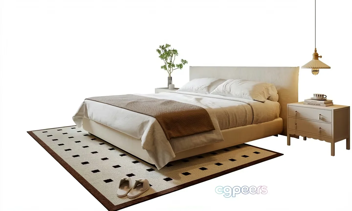 Cozy Bedroom 3D Model – 22904 – VRAY Render