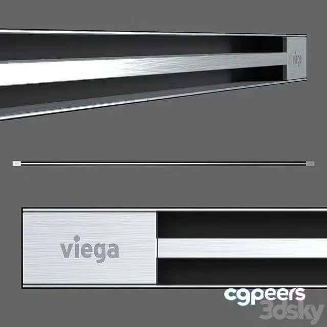 3ds Max Free – Shower channels Viega Advantix Vario