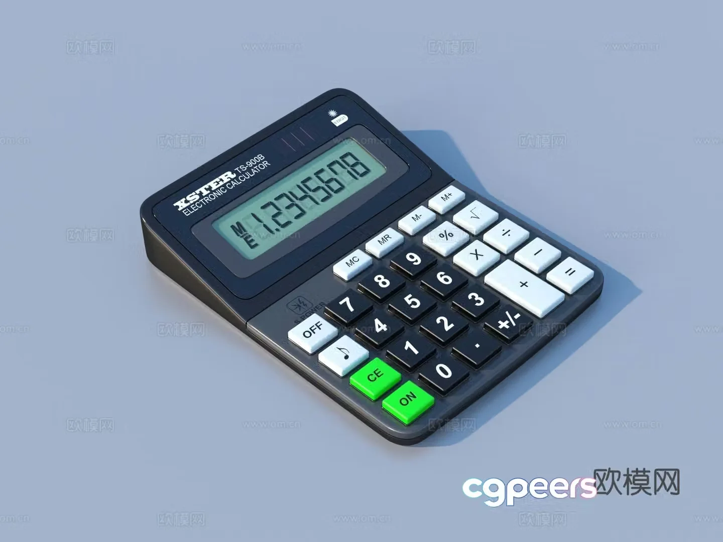 Calculator Vintage Calculator Scientific Calculator 3d Model