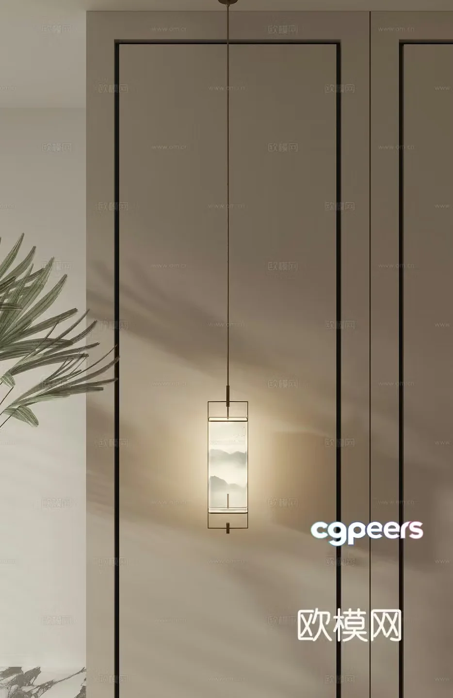 Bedside chandelier 3d model