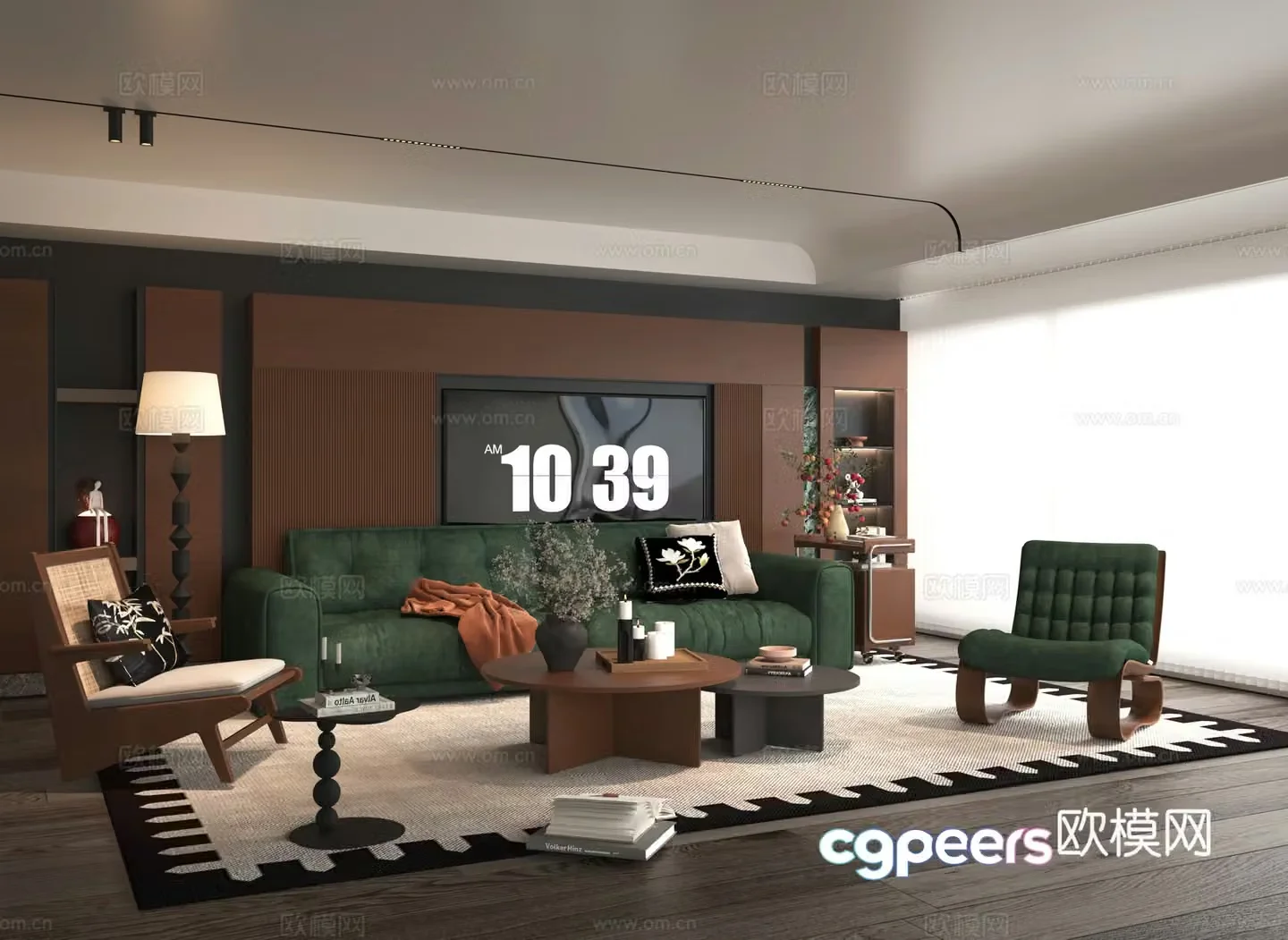 Modern living room 3d model