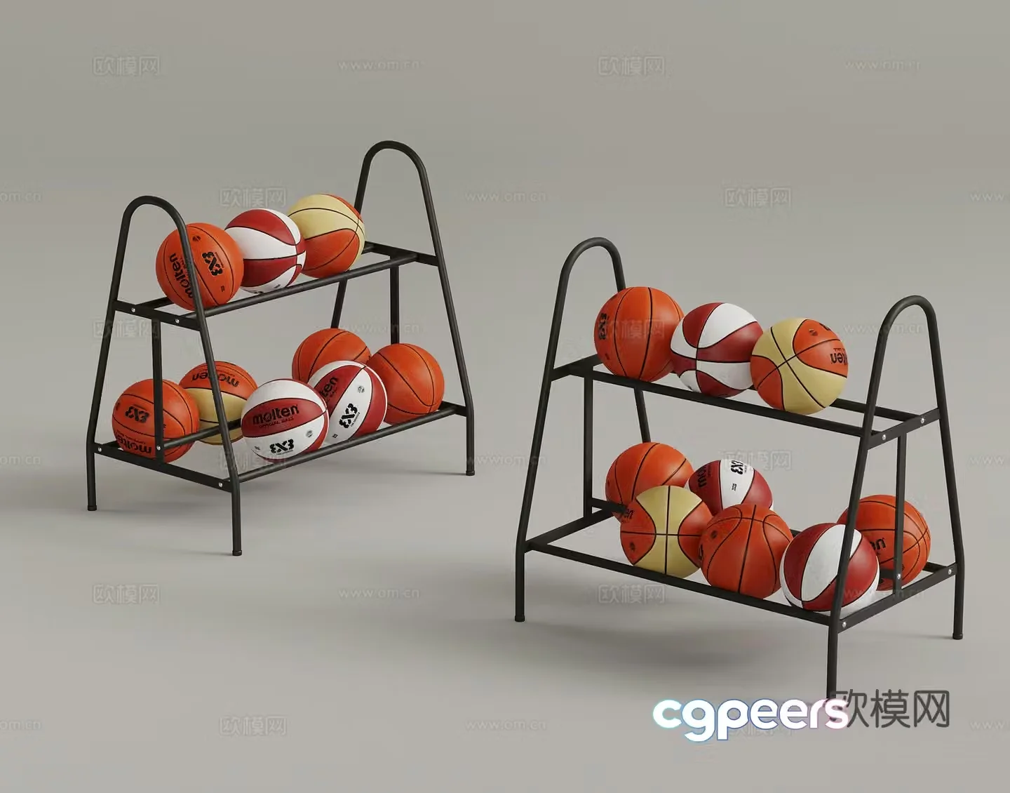 Modern children’s basketball 3d model