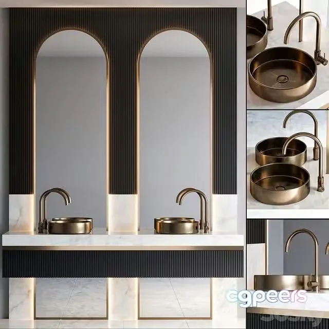 3ds Max Free – Bathroom furniture 79