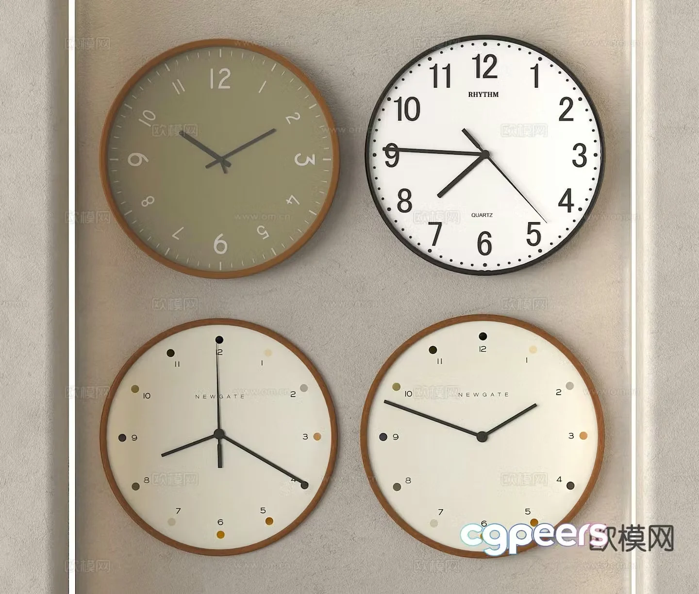 clock clock wall clock 3d model