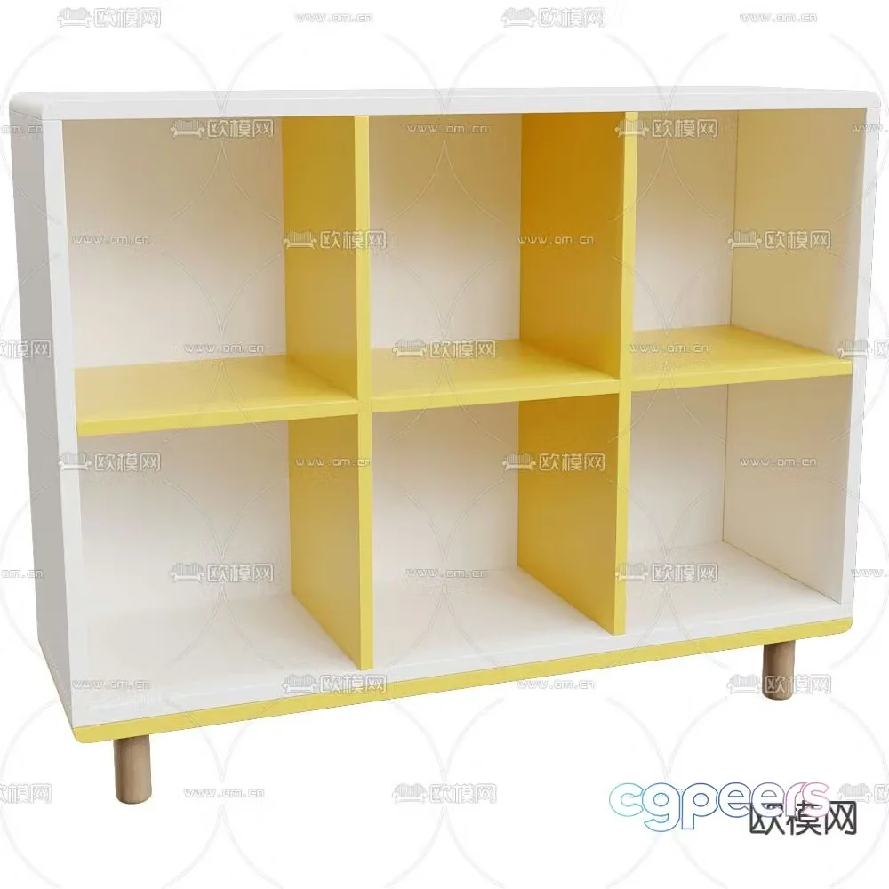 Children’s cabinet side cabinet storage cabinet 3d model