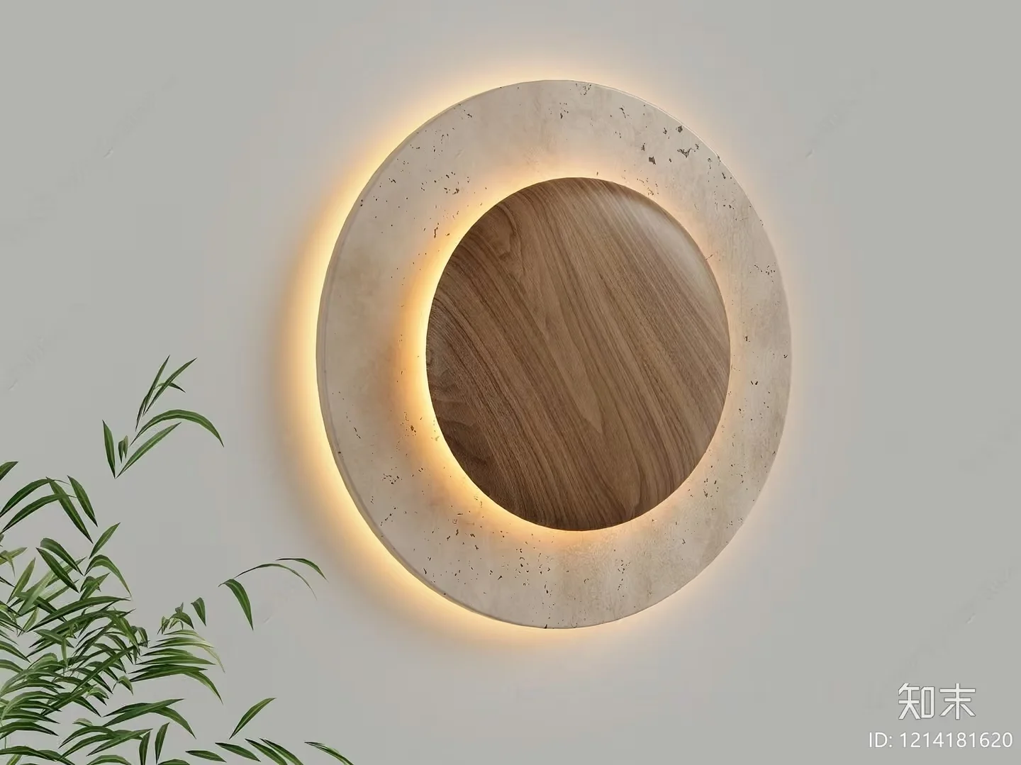 A Circular Wall Light Fixture 3D Model – 10256 – VRAY Render