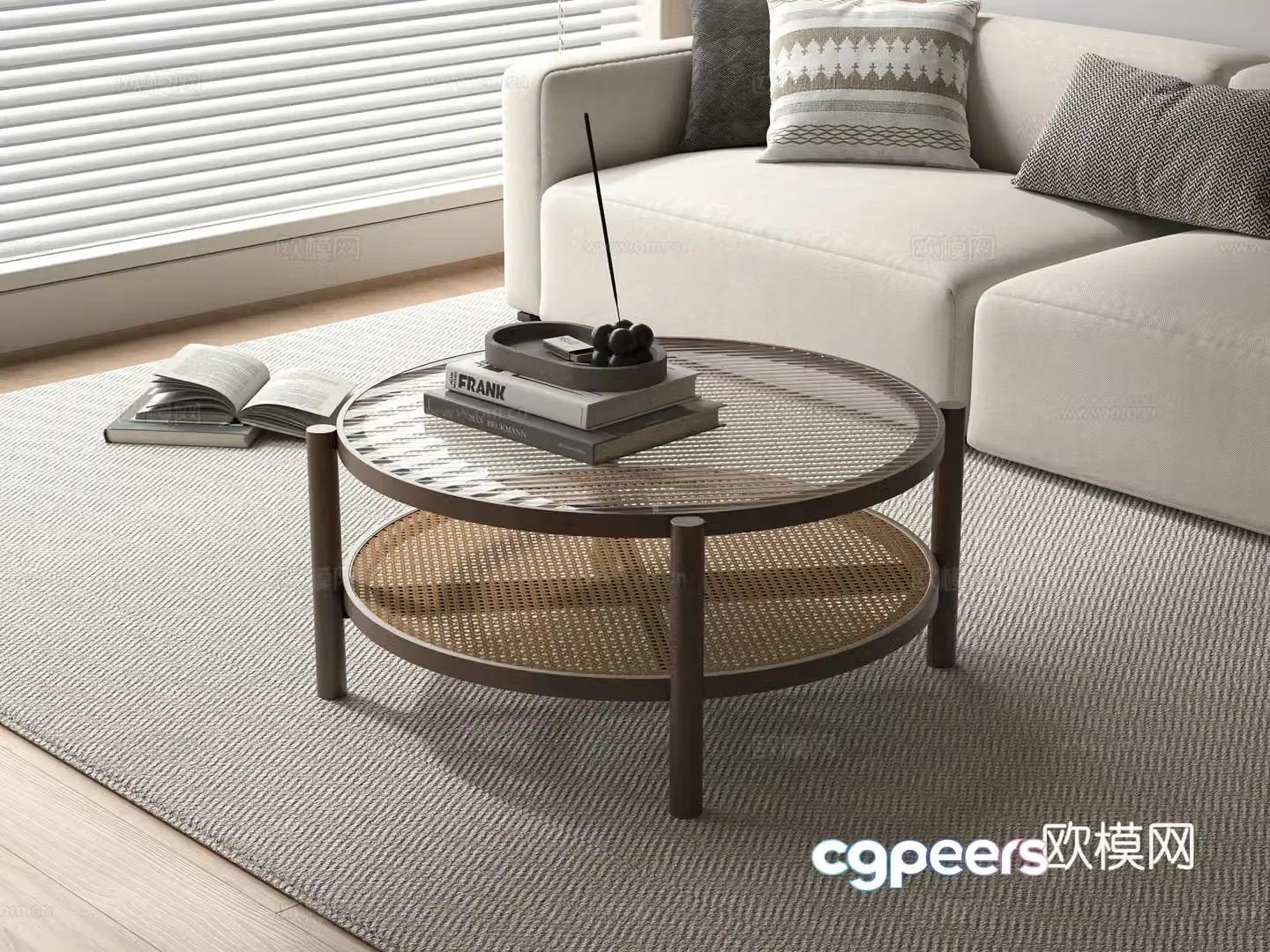 Modern coffee table 3d model