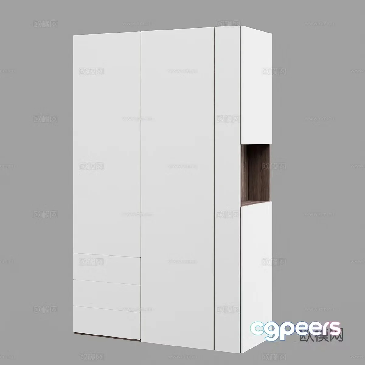 modern wardrobe wardrobe 3d model