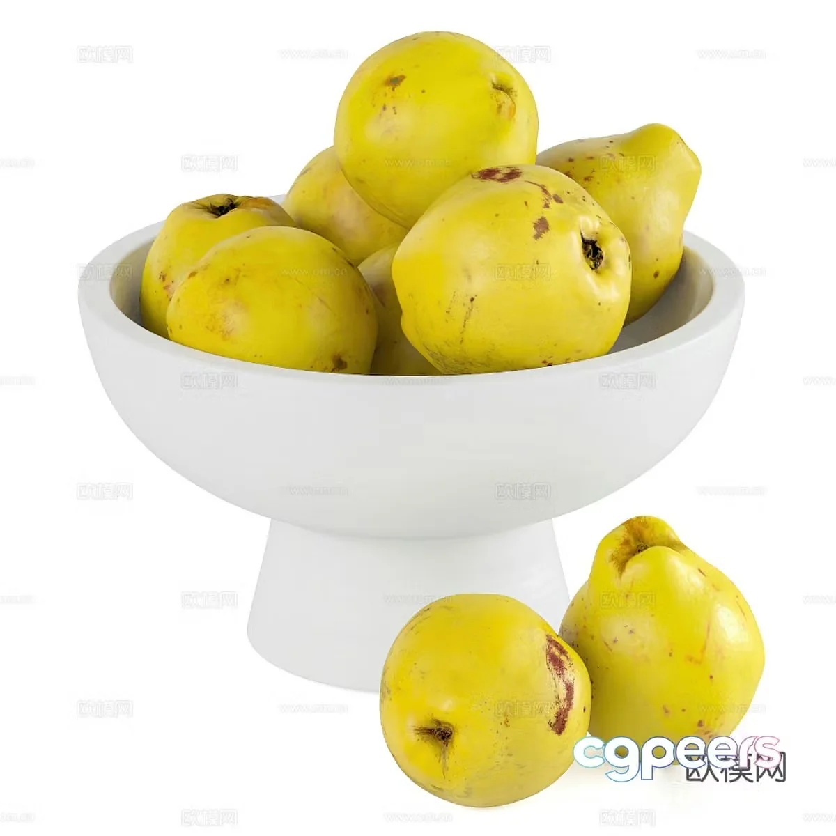 Fruit plate 3D model