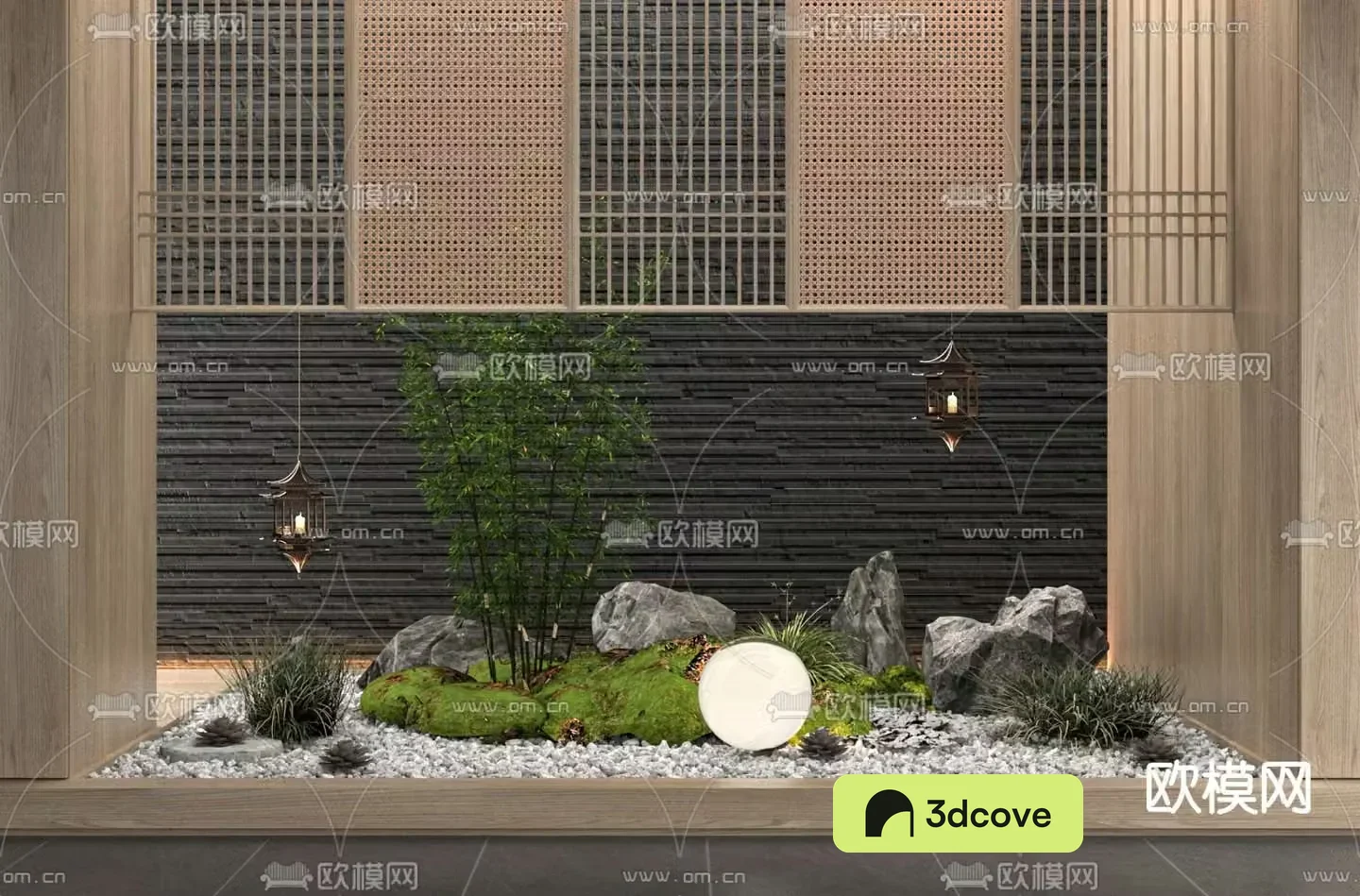 Indoor landscape plant landscaping