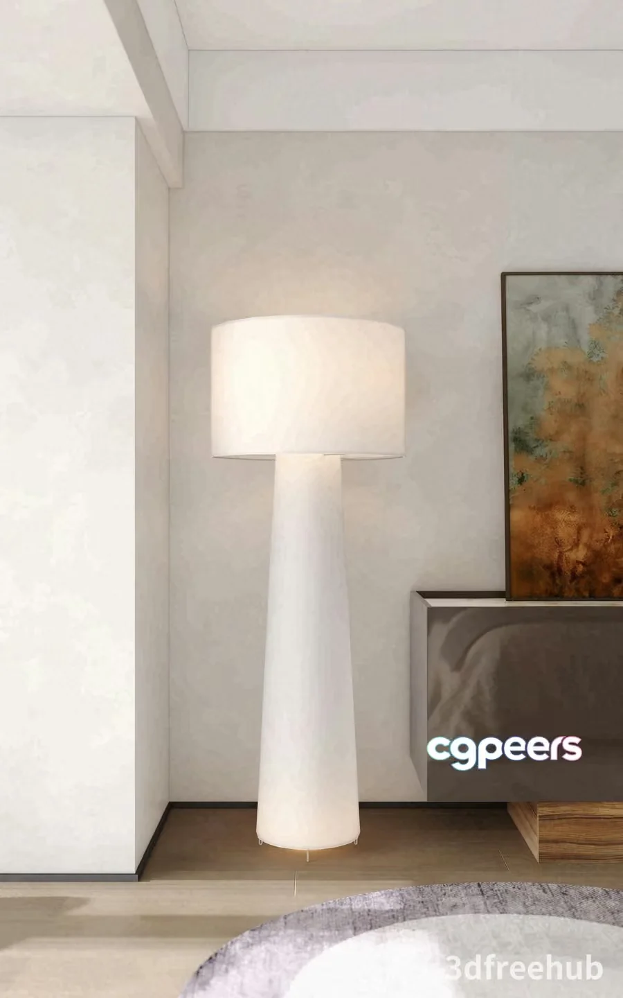 Modern Minimalist Lamp 3D Model – 22255 – VRAY Render
