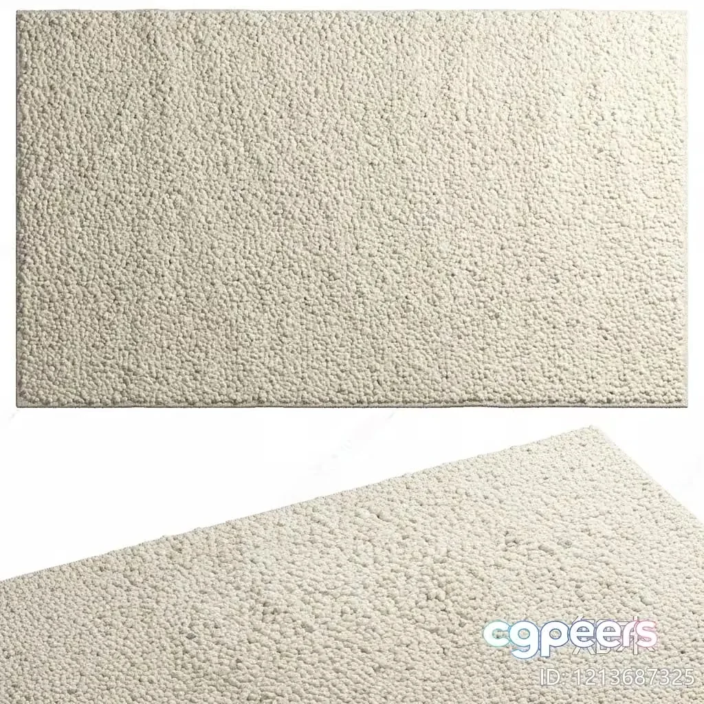 Cozy Cream Carpet 3D Model – 12897 – VRAY Render