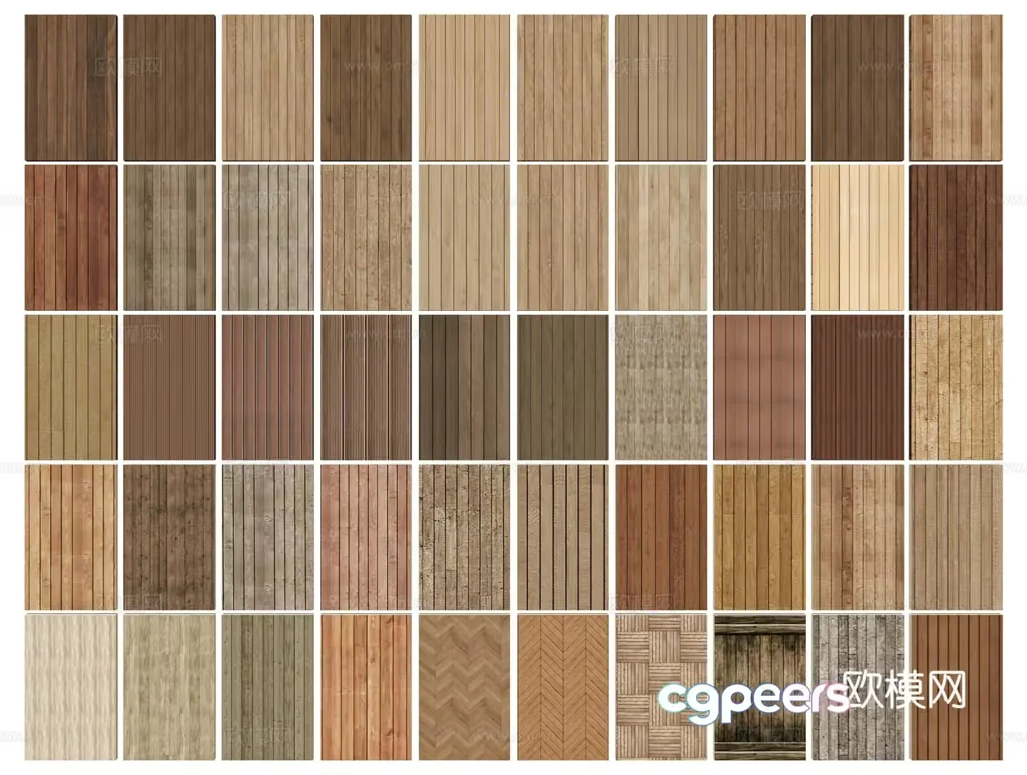 Modern wood flooring anticorrosion wood flooring plastic wood flooring wood grain brick outdoor wood flooring 3d model