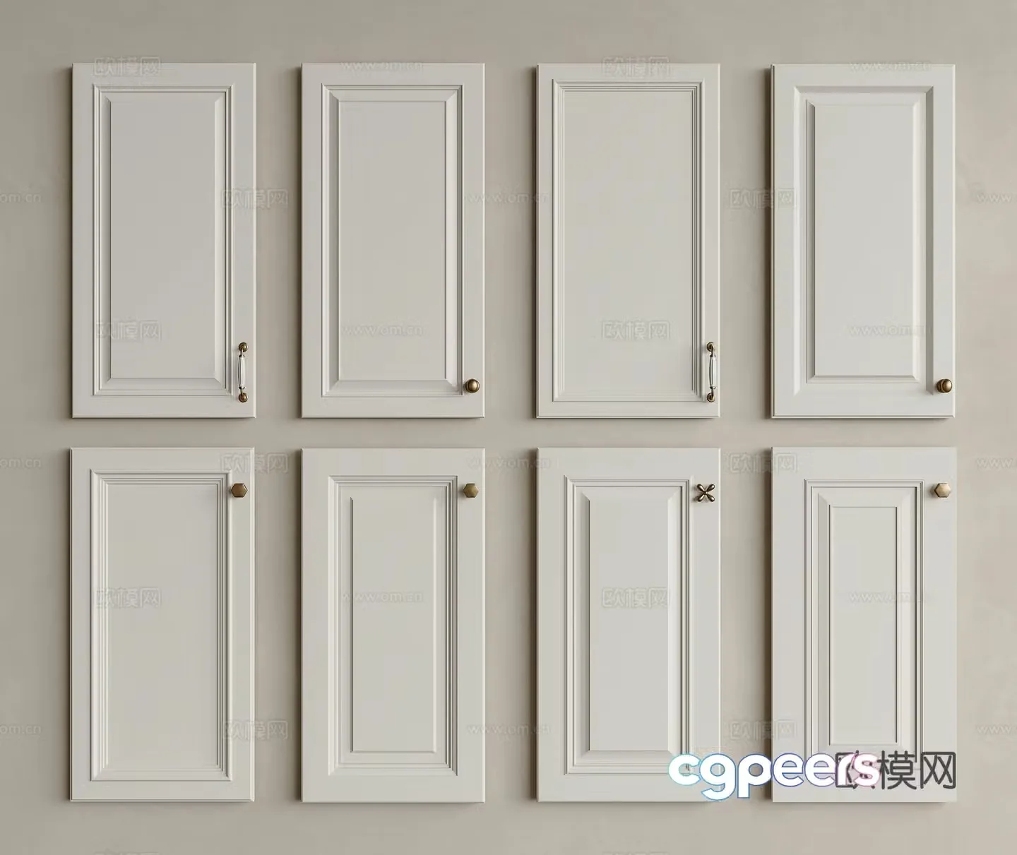 French European cabinet door French door panel Cabinet cabinet door Wine cabinet cabinet door Wardrobe cabinet door 3D model