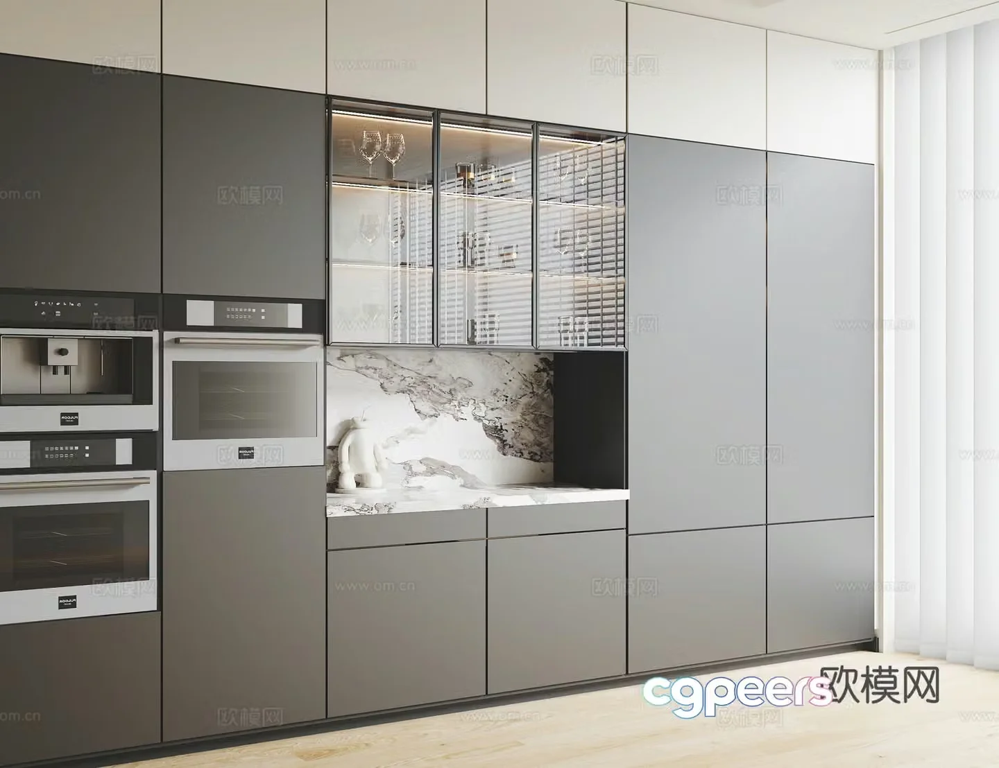 Modern sideboard 3D model