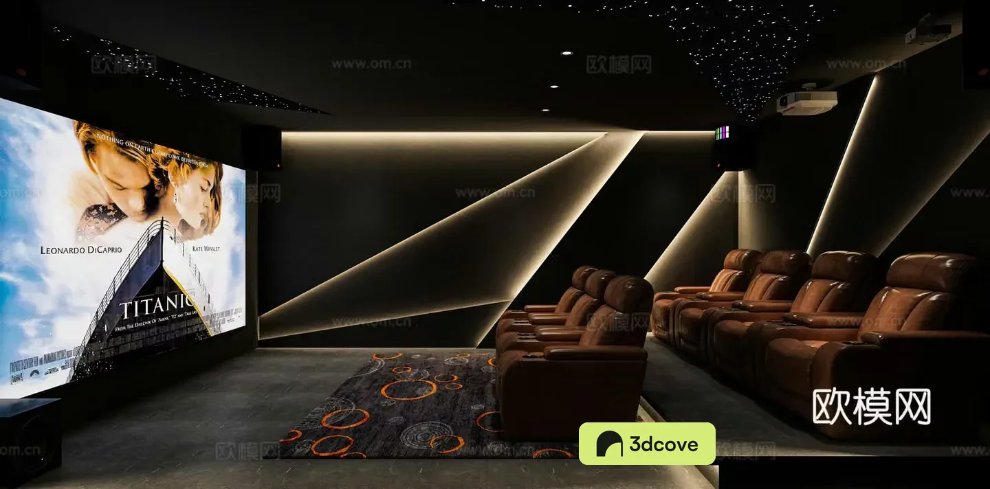 Modern audio and video studio Electric sofa