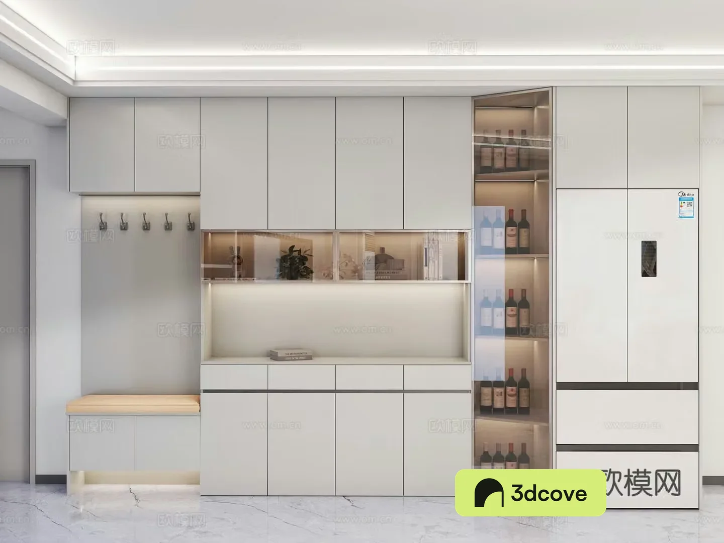 Modern shoe cabinet