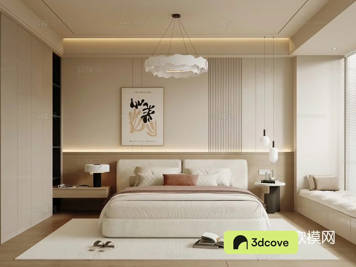Modern home bedroom master bedroom floor bedroom