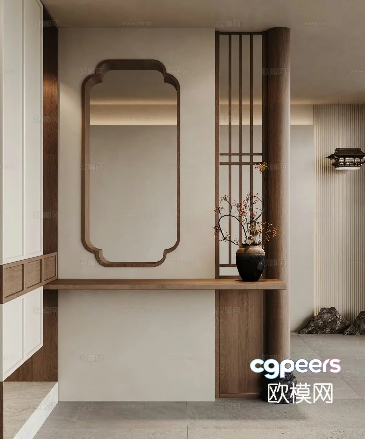 Song style entrance hall 3D model
