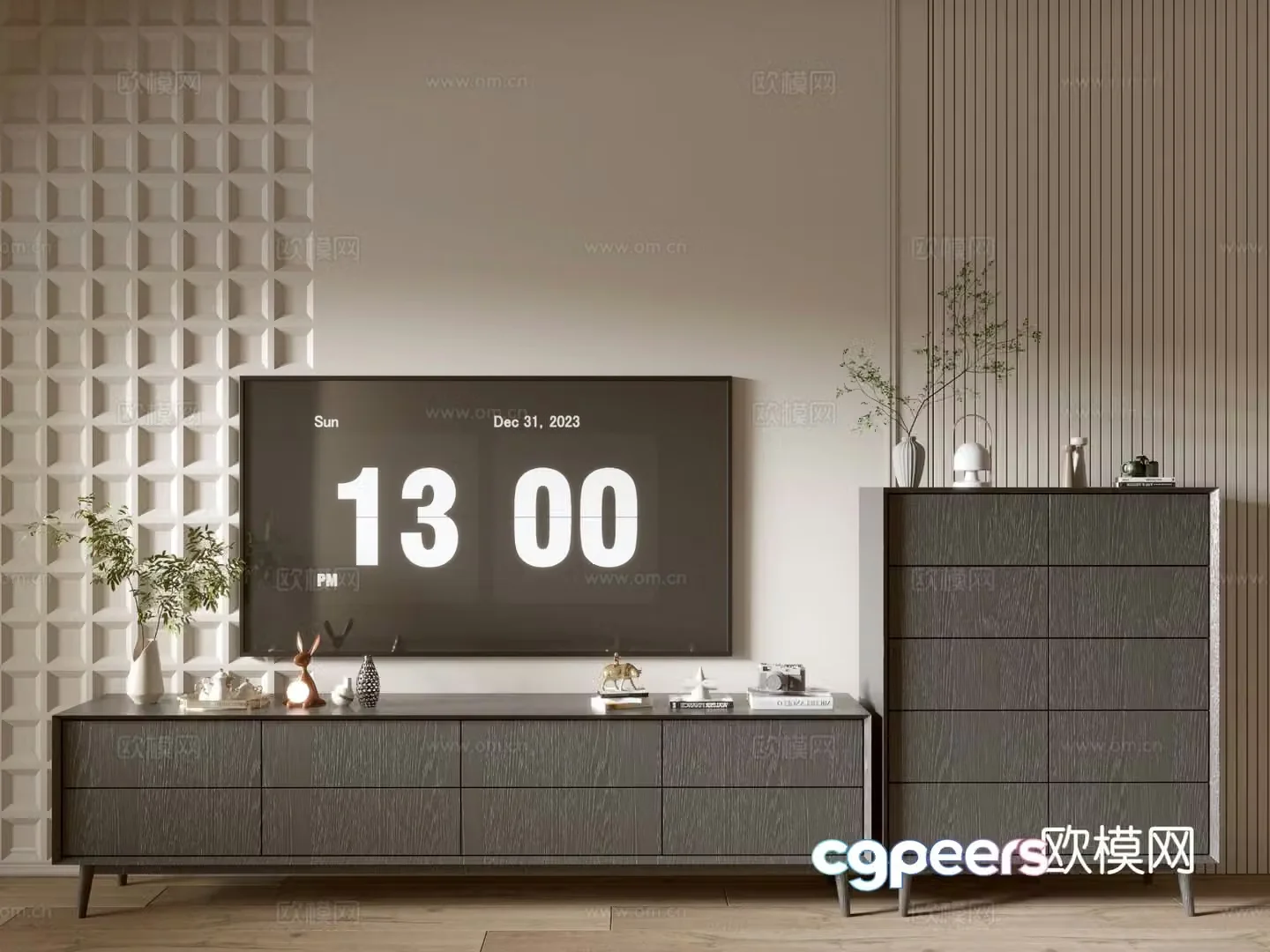 Modern TV cabinet 3d model
