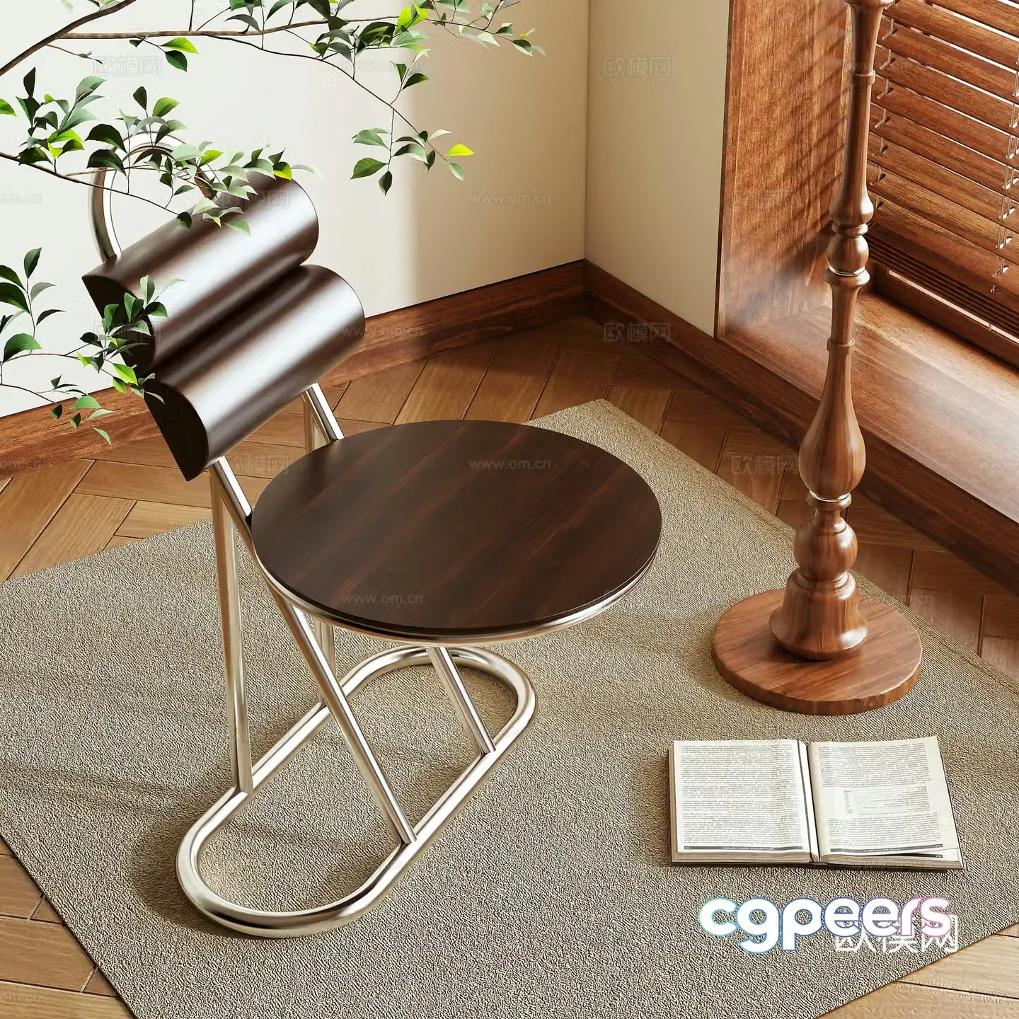 Single chair 3d model