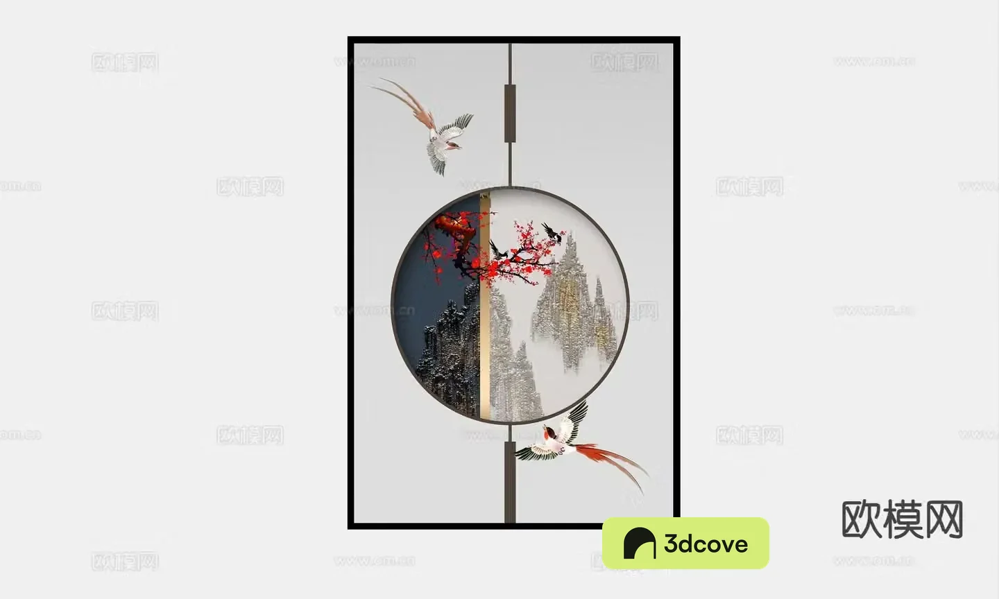New Chinese style decorative painting mountain painting hanging painting